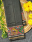 Black Gala Border With Designer Blouse Handwoven Patola Silk Saree