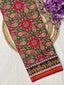 Fish Design Handwoven Double Ikat Patola Silk Saree