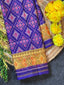 Pan-Chanda Traditional Design Handwoven Patola Silk Saree