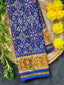 Blue Navratna Traditional Design Handwoven Patola Silk Saree