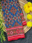 Navratna-Manekchowk Design Handwoven Patola Silk Saree