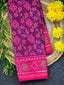 Laheriya Style Flower Design Handwoven Patola Silk Saree