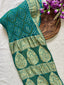 Georgette Heavy Rai Bandhej Saree
