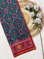 Manekchok Design Handwoven Patola Silk Saree