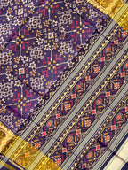 Navratna Traditional Design Handwoven Patola Silk Saree