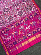Navratna Traditional Design Handwoven Patola Silk Saree