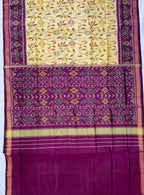 Flower Design Handwoven Patola Silk Saree