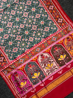 Navratna Traditional Design Handwoven Patola Silk Saree