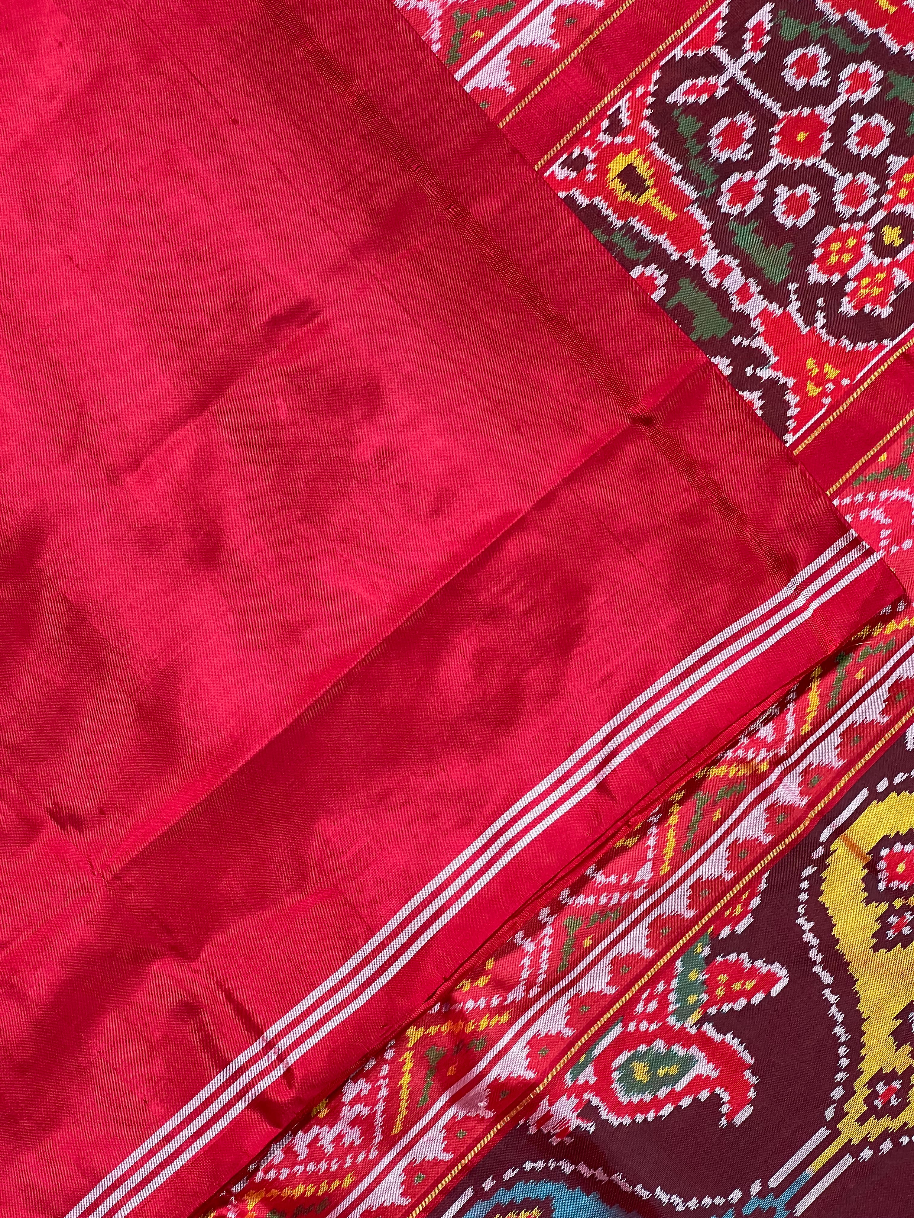 Motif Exclusive Design Handwoven Patola Silk Saree