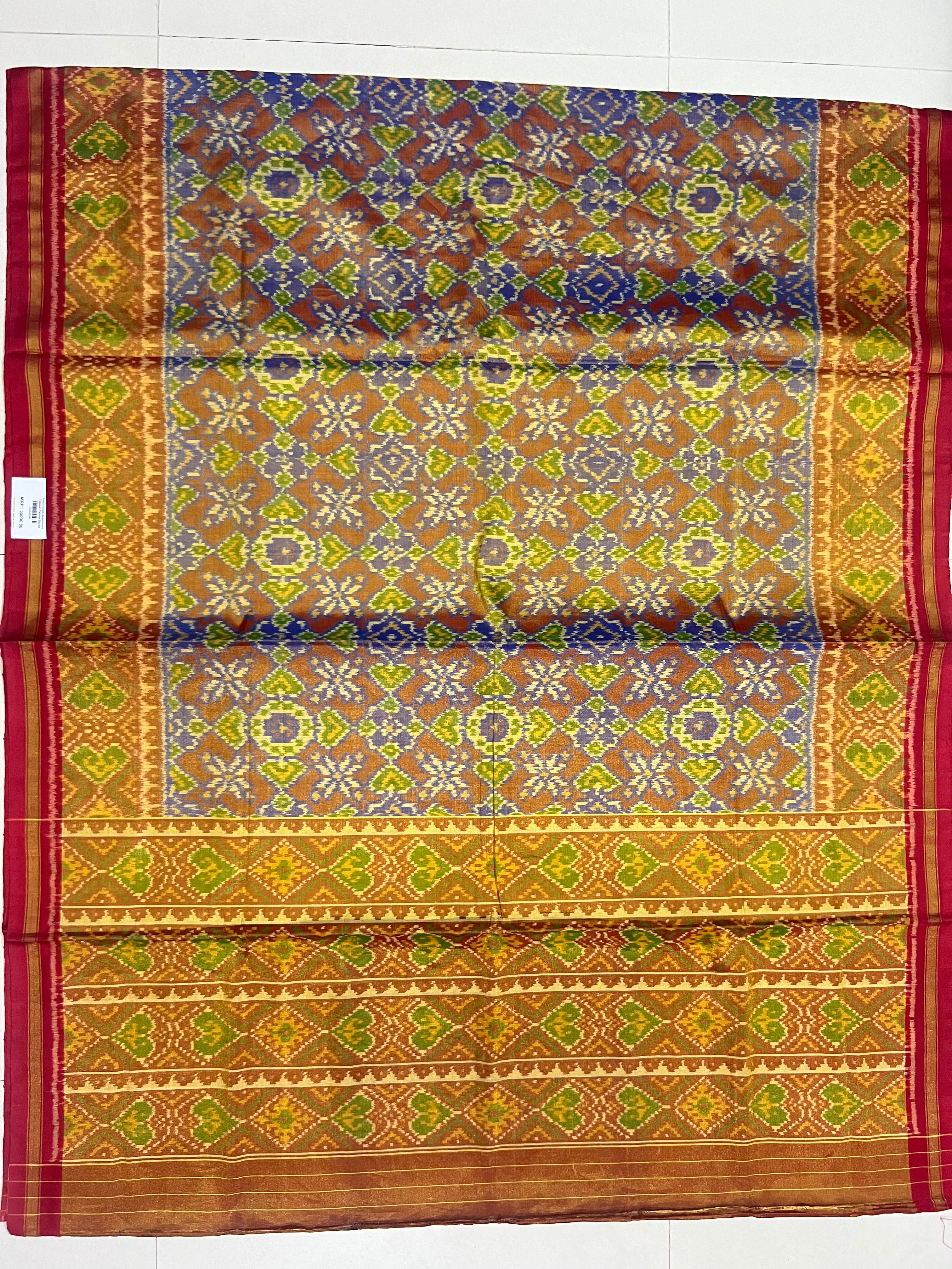 Tissue Double Zari Patola Saree Secondary image