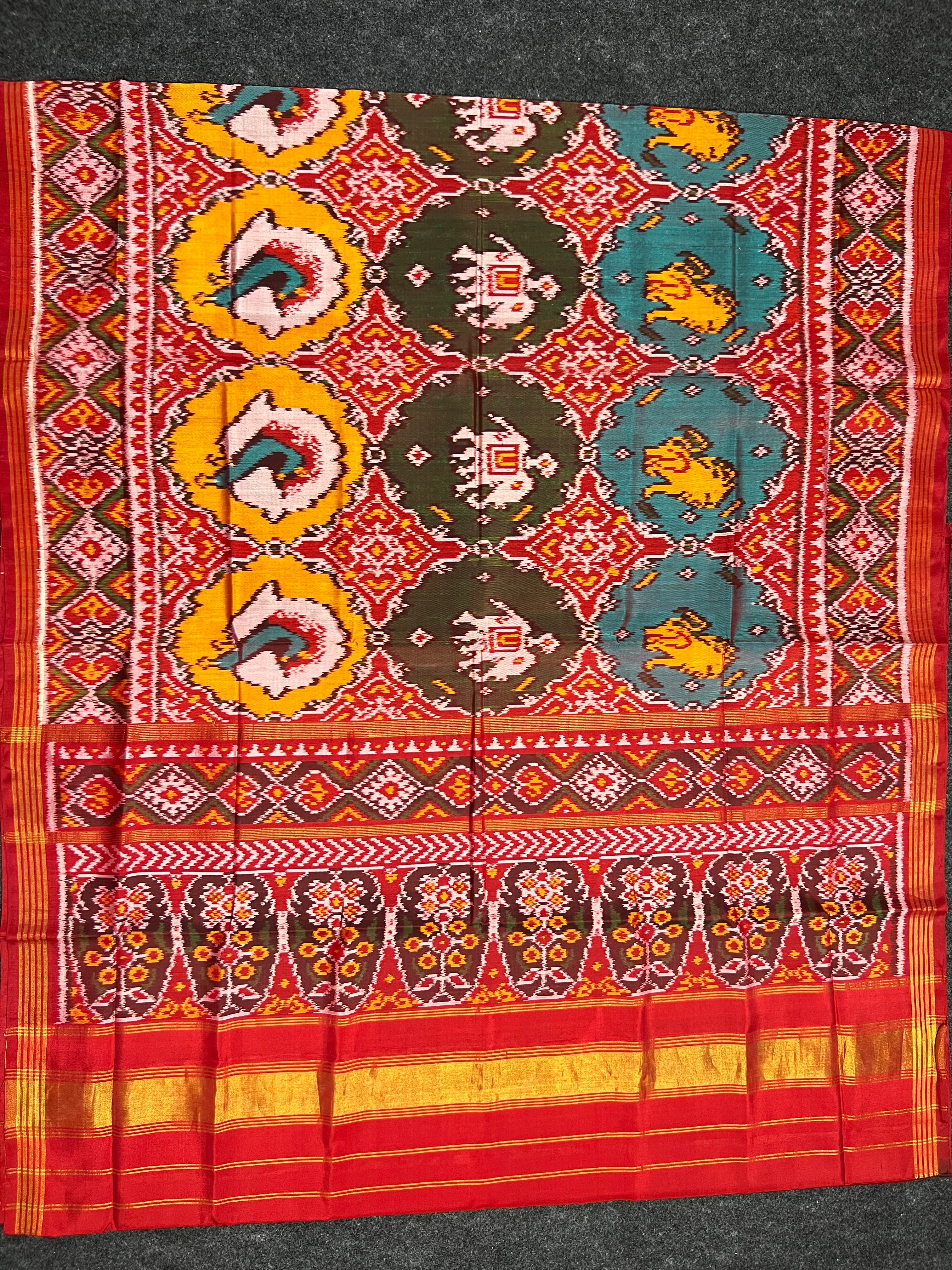 Exclusive Motifs Handwoven Patola Silk Saree