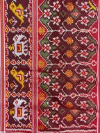 Multicolor Motif Design Handwoven Patola Silk Saree