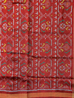 Fusion Design Black Handwoven Patola Silk Saree