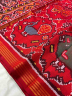 Handwoven Patola Silk Saree Chaabadi With Motif