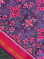 Navratna Traditional Design Handwoven Patola Silk Saree
