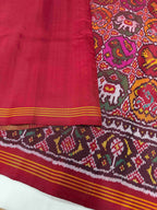 Small Motif Design Handwoven Patola Silk Saree