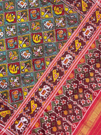 Multicolor Motif Design Handwoven Patola Silk Saree