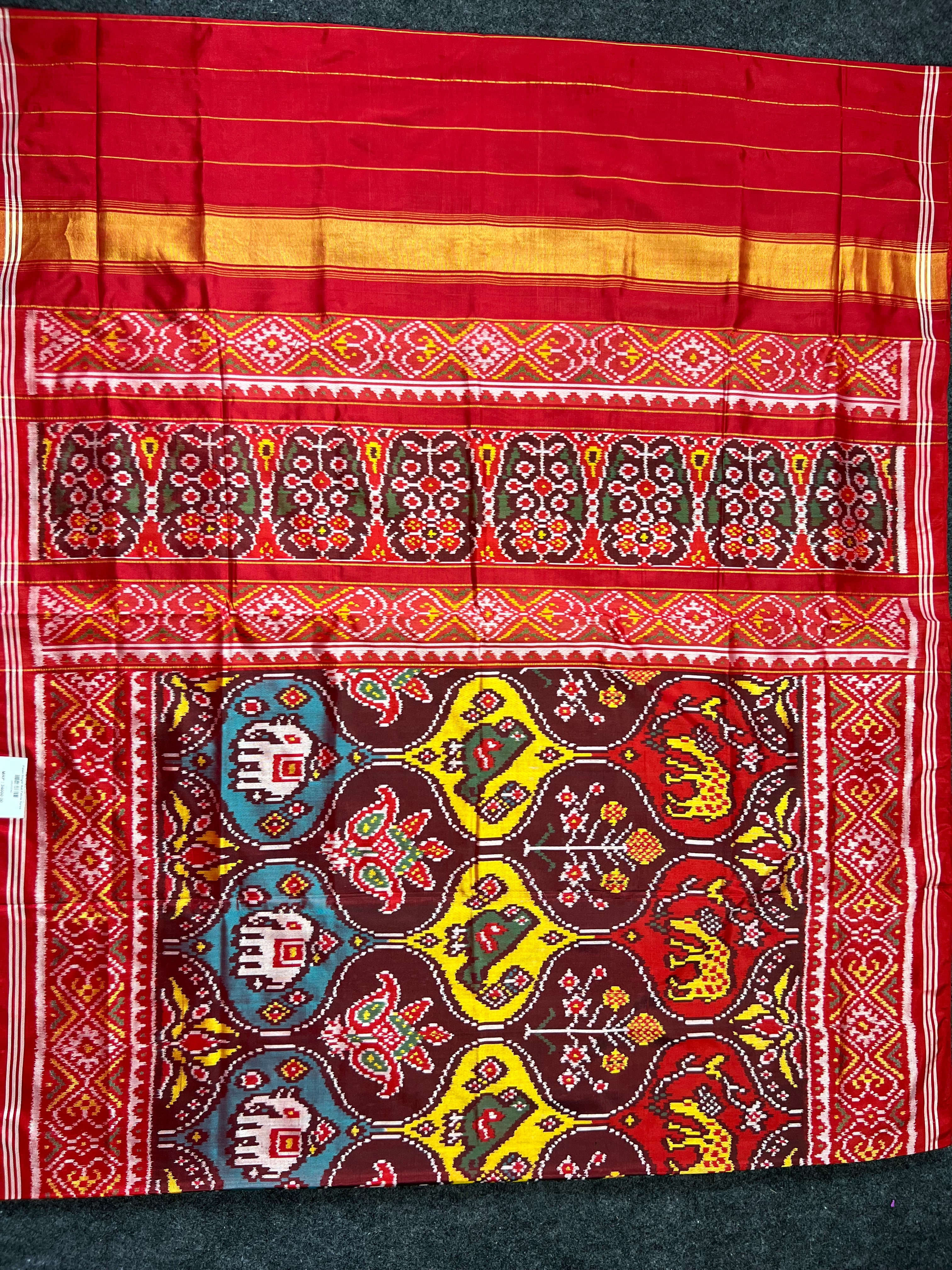 Motif Exclusive Design Handwoven Patola Silk Saree