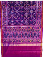 Navratna Traditional Design Handwoven Patola Silk Saree