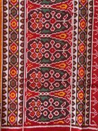 Plain Gala Border With Designer Blouse Handwoven Patola Silk Saree