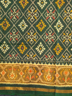 Pan-Chanda Traditional Design Handwoven Patola Silk Saree