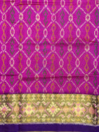 Fancy Design Handwoven Patola Silk Saree