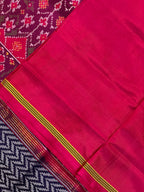 Laheriya Design Handwoven Patola Silk Saree