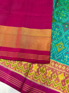 Pan-Chanda Traditional Design Handwoven Patola Silk Saree