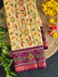 Flower Design Handwoven Patola Silk Saree