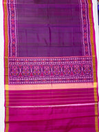 Plain gala Border Handwoven Patola Silk Saree