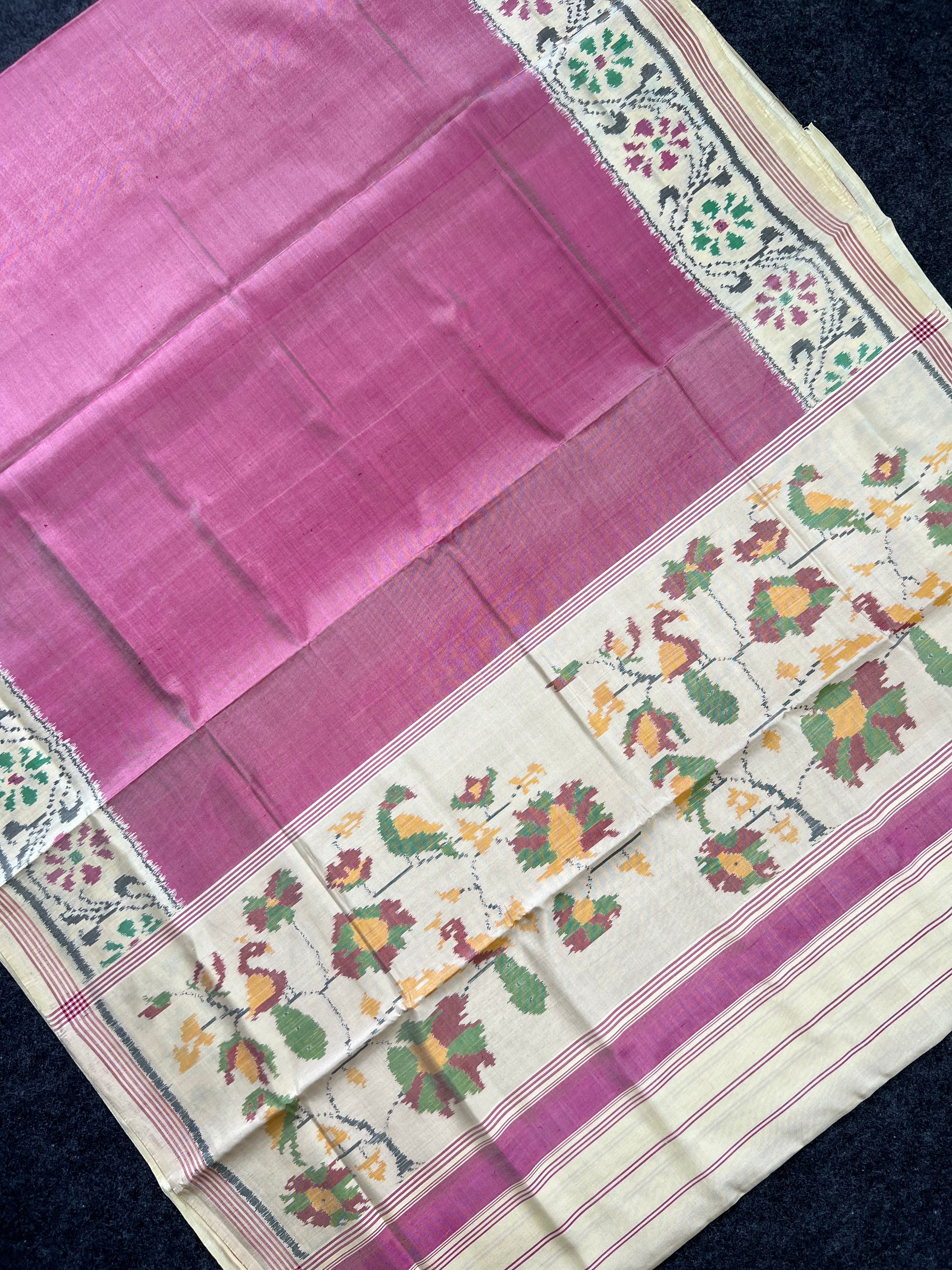 Gala Border With Exclusive Pallu Handwoven Patola Silk Saree