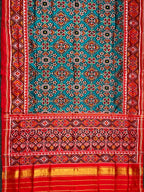Navratna-Manekchowk Traditional Design Handwoven Patola Silk Saree
