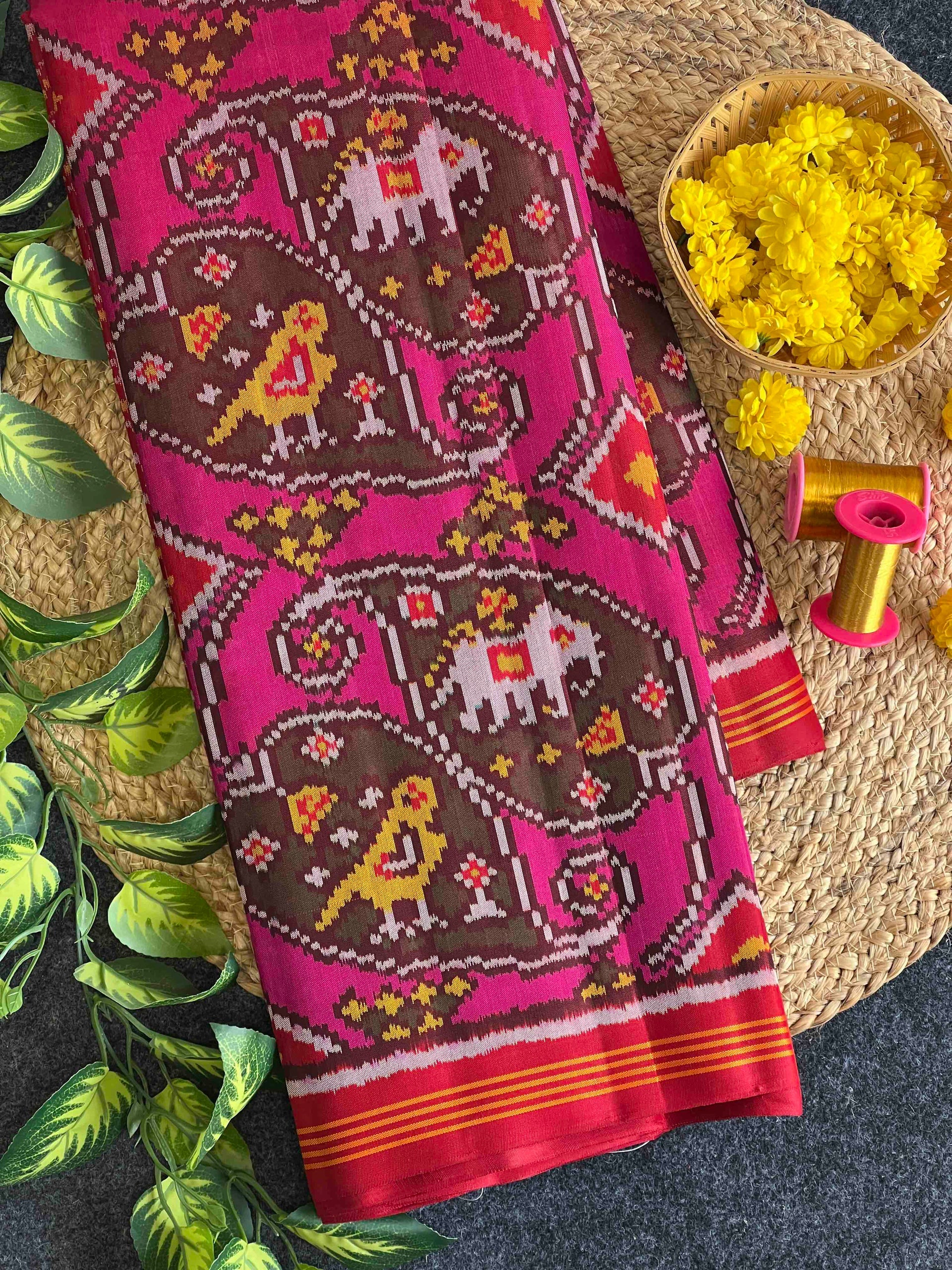 Exclusive Design Handwoven Patola Silk Saree Main image