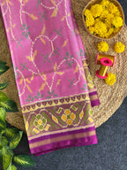 Flower Design Handwoven Patola Silk Saree