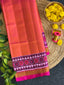 Plain gala Border Handwoven Patola Silk Saree
