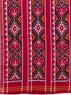 White Navratna Traditional Design Handwoven Patola Silk Saree