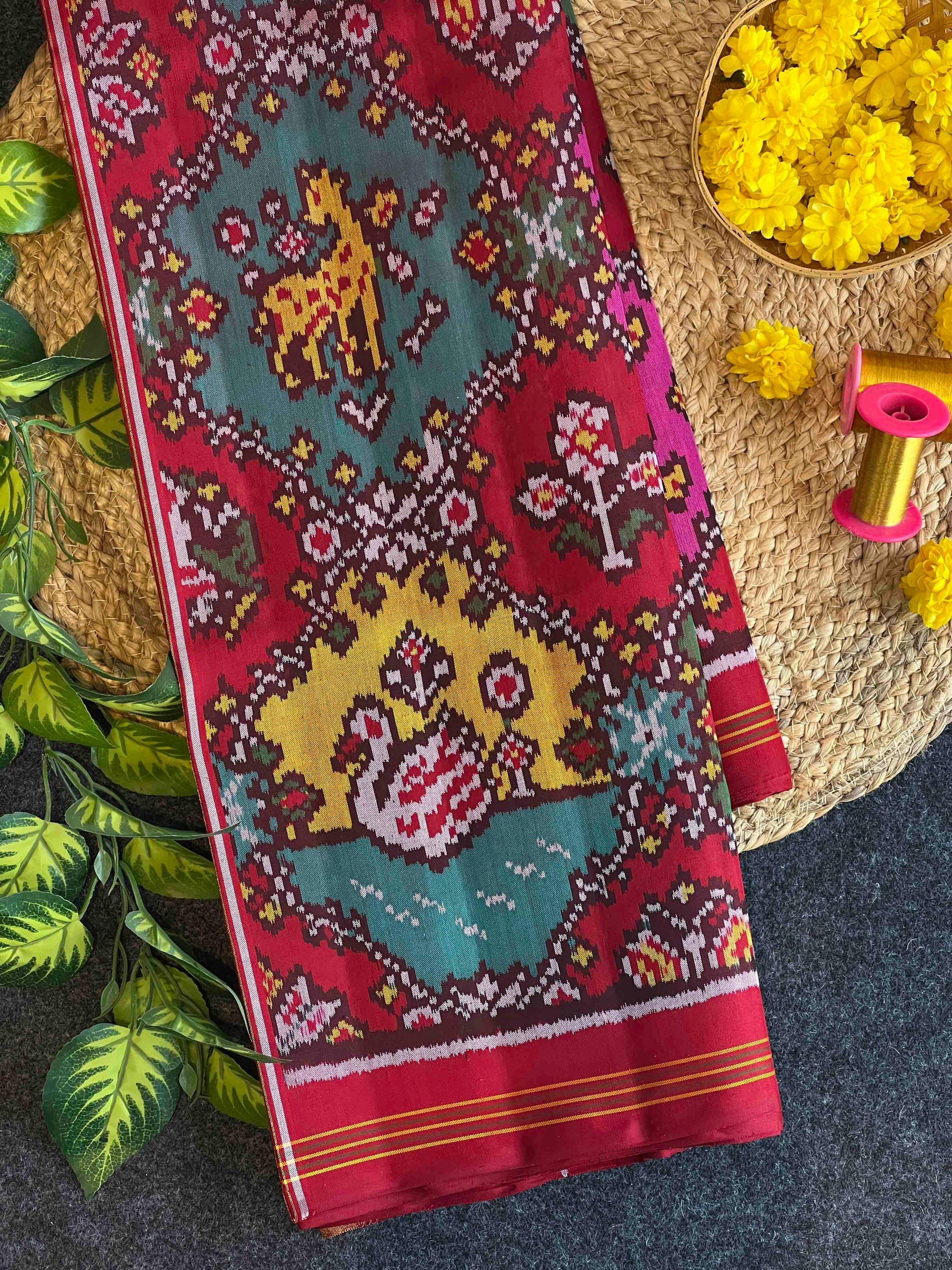 Exclusive Motif Design Handwoven Patola Silk Saree