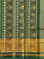 Pan-Chanda Traditional Design Handwoven Patola Silk Saree