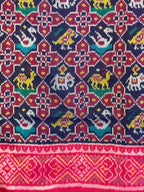 Small Motif Design Handwoven Patola Silk Saree