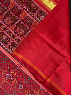 Red Color Traditional Design Handwoven Patola Silk Saree