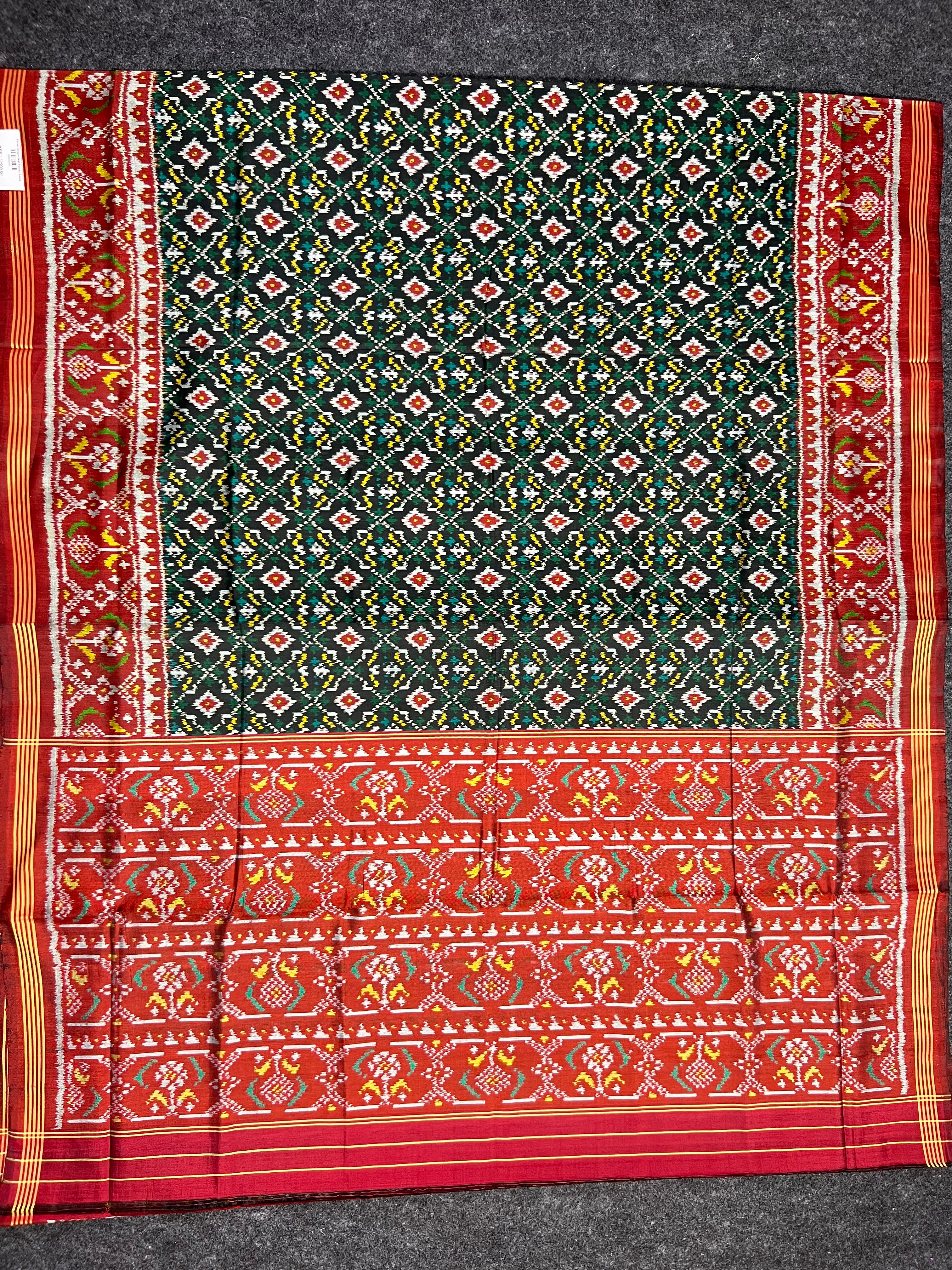 ButtonFul Traditional Design Handwoven Patola Silk Saree