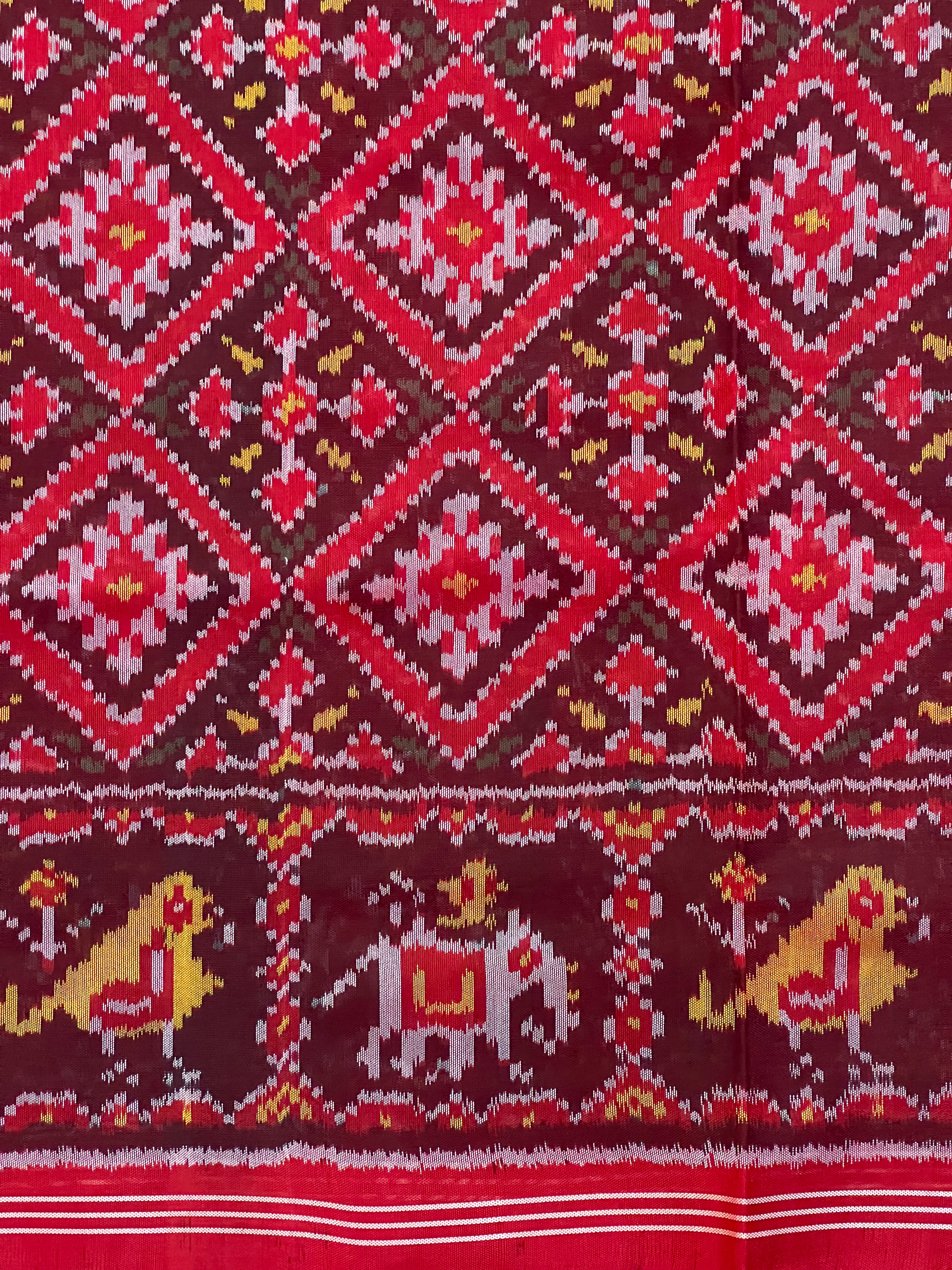 Traditional Design Handwoven Patola Silk Saree