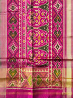 Green Fancy Design Handwoven Patola Silk Saree