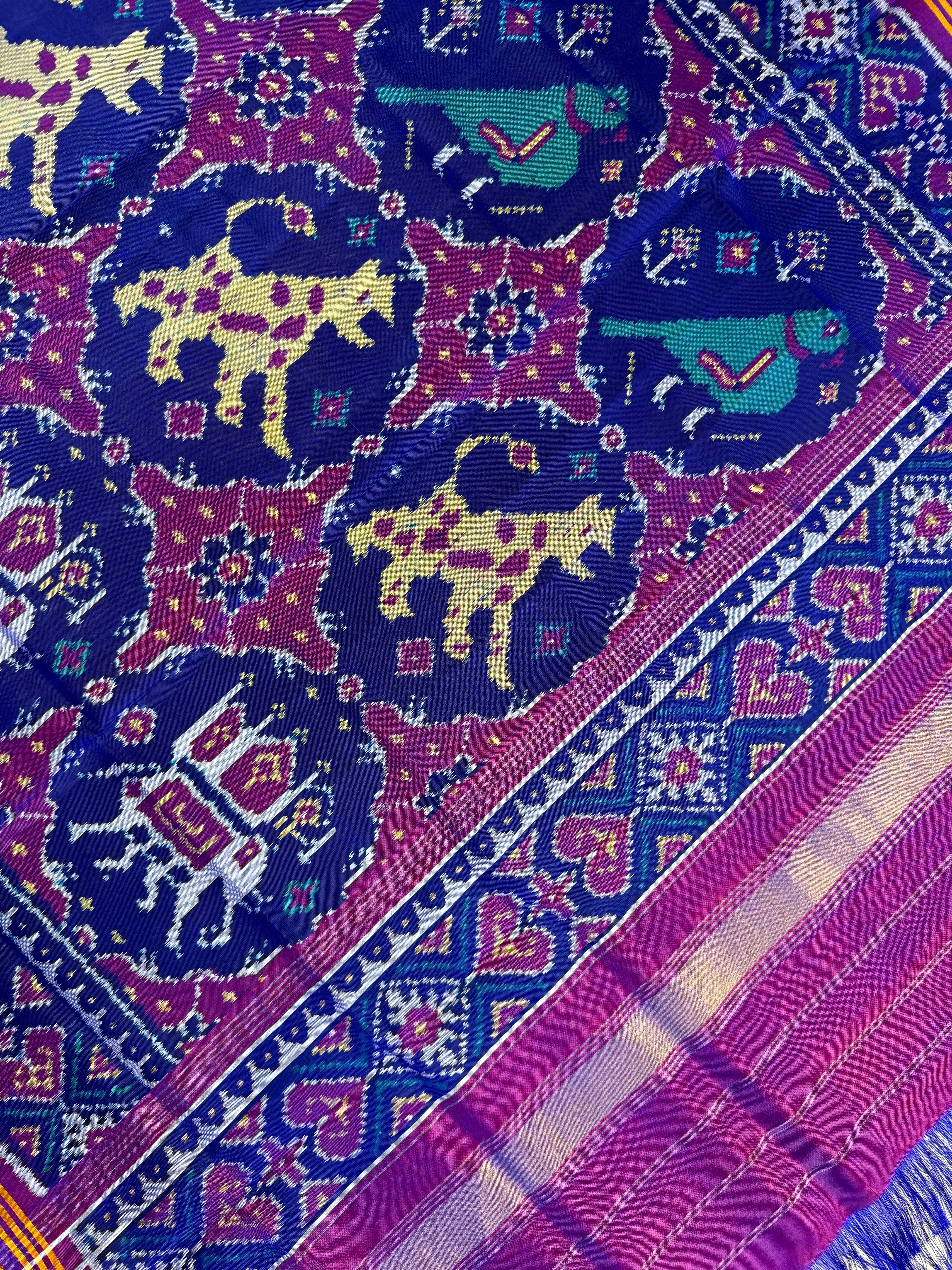 Big Motifs Design Handwoven Patola Dupatta Secondary image