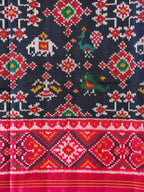 Motif With Flower Design Handwoven Patola Silk Saree