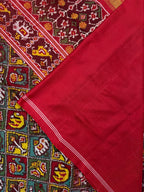 Multicolor Motif Design Handwoven Patola Silk Saree