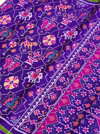 Six Motifs Design Handwoven Patola Silk Saree