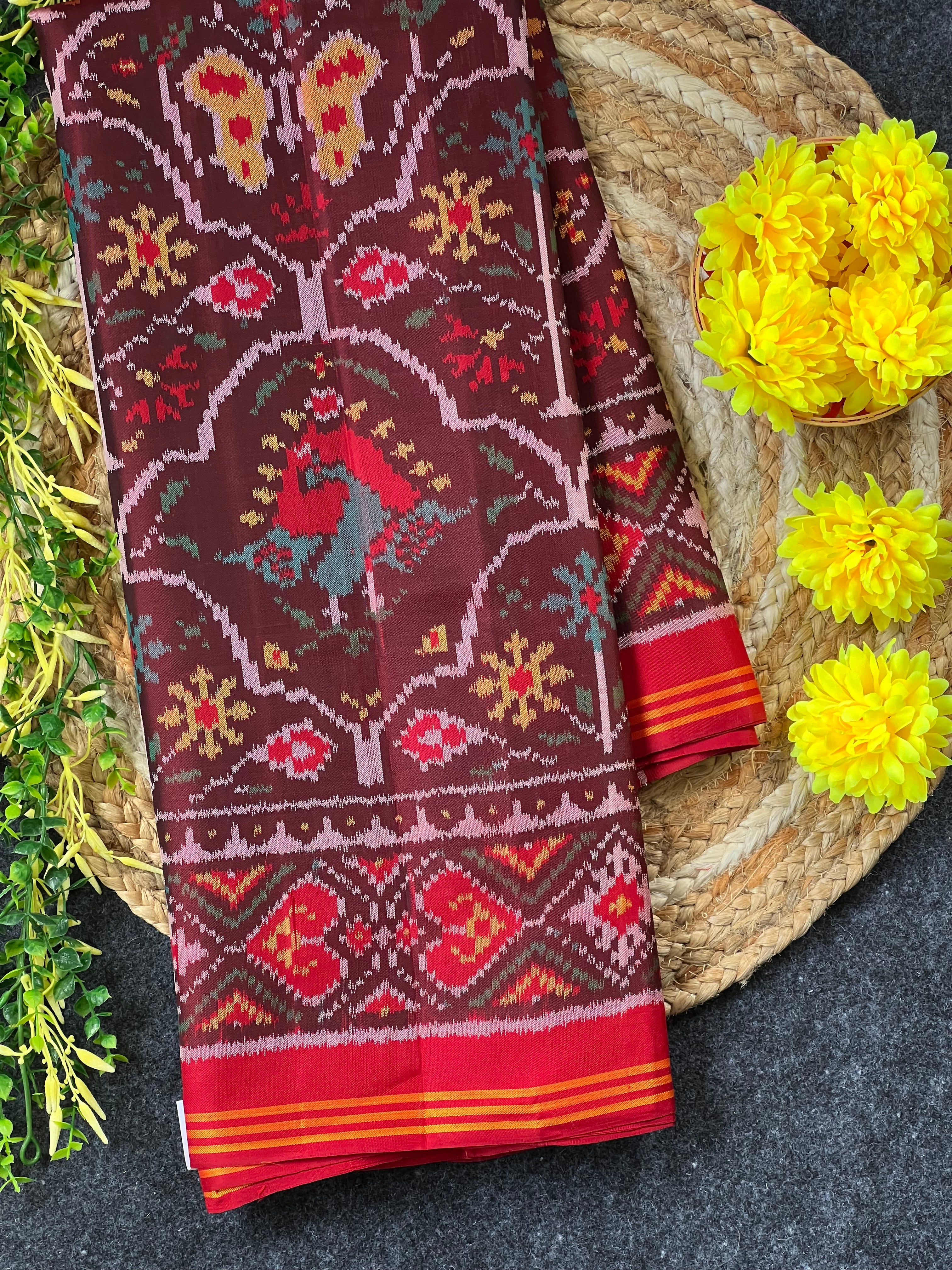 Exclusive Motif Design Handwoven Patola Silk Saree