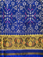 Blue Navratna Traditional Design Handwoven Patola Silk Saree
