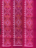 Small Motif Design Handwoven Patola Silk Saree